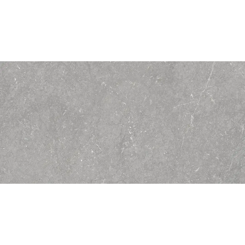 Grijze gestructureerde stone of beton met subtiele motieven van Munich Pearl wandtegel 25x50