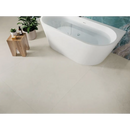 Moderne vrijstaande witte badkuip met ronde randen in Munich Sand 120x120 rett