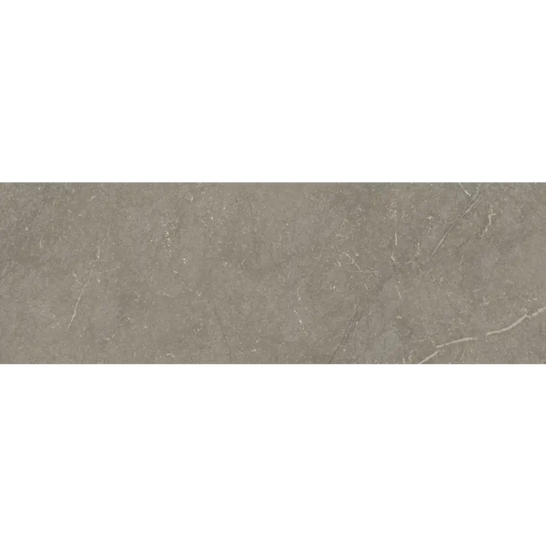 Gladige grijze steenoppervlak met subtiele aders van Munich Taupe wandtegel 40x120 rett