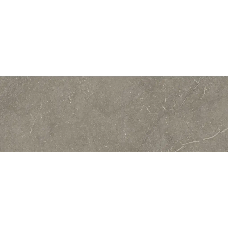 Gladige grijze steenoppervlak met subtiele aders van Munich Taupe wandtegel 40x120 rett