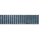 Corrugated metalen paneel in Mussa Way Blue met verticale ribbels en grijze tint