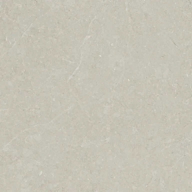 Lichtgrijze keramische tegel mytos bone 60x60 met subtiele natuursteenachtige aderen bone 60x60 rett
