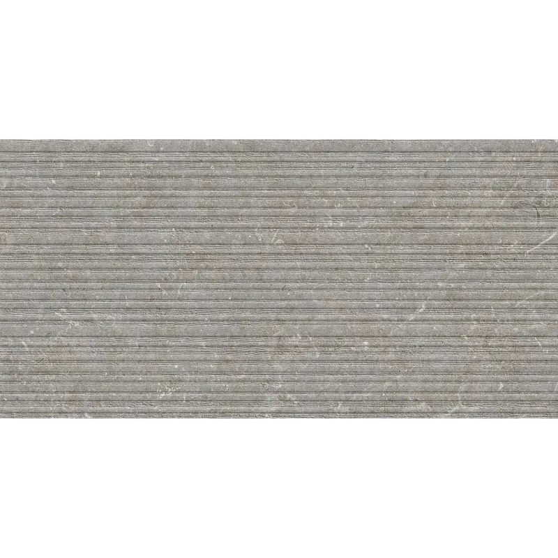 Grijs stenen mytos greige bit decor wandtegel 30x60 met subtiele horizontale strepen en natuurlijke textuur