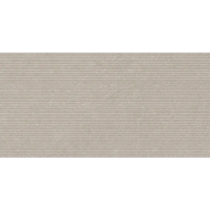 Beige getextureerde stof met subtiele horizontale strepen voor mytos sand neli decor 60x120 rett