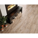 Moderne elektrische openhaard met houtopslag onder Nebraska Maple 30x120 rett