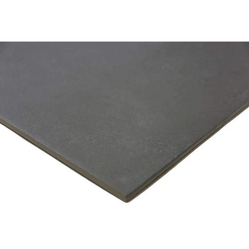 Plat grijs metalen blad met afgeronde rand voor Neutra Antracite 60x60