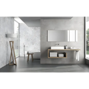 Moderne zwevende badkamerstijl met Nexus Decor wandtegel 30x60 rett en witte wastafel