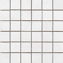 Witte vierkante tegels in een grid met donkere voegen van Nexus Glaciar Mozaiek 5x5