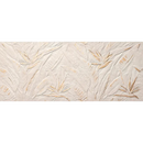 Textuur van beige wanddecoratie met bamboe motief op Nobu Gold Inserto Wandtegel