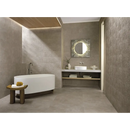 Moderne vrijstaande ovale badkuip in matte witte afwerking van Nobu Grey 80x80 Rett