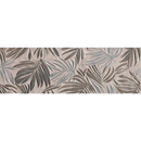 Decoratieve wandtegel Nobu Silver Inserto met palmbladeren in reliëf 25x75 cm