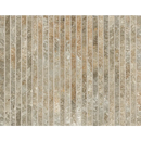 Verticaal gestreept steenmotief in beige en grijs van Nobu Slate Tratti mosaico