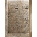 Double douchekoppen op een grijze textuur van Nobu Slate wandtegel 25x75