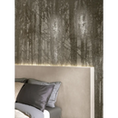 Grijze kussen met decoratieve rand op Nobu White 120x120 hoofdsteun