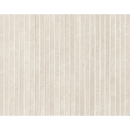Beige gestreepte muur met verticale lijnen van Nobu White Tratti Mosaico 1x24