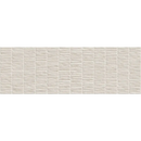 Beige node bone wandtegel 40x120 met subtiel patroon van horizontale ribbels in een wandtegel 40x120 rett