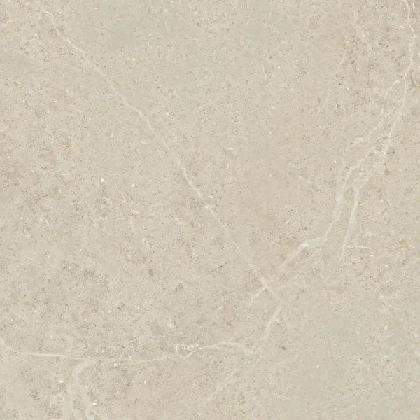 Beige marmeren oppervlak met subtiele witte aders van Norwich Sand 60x60 Rett