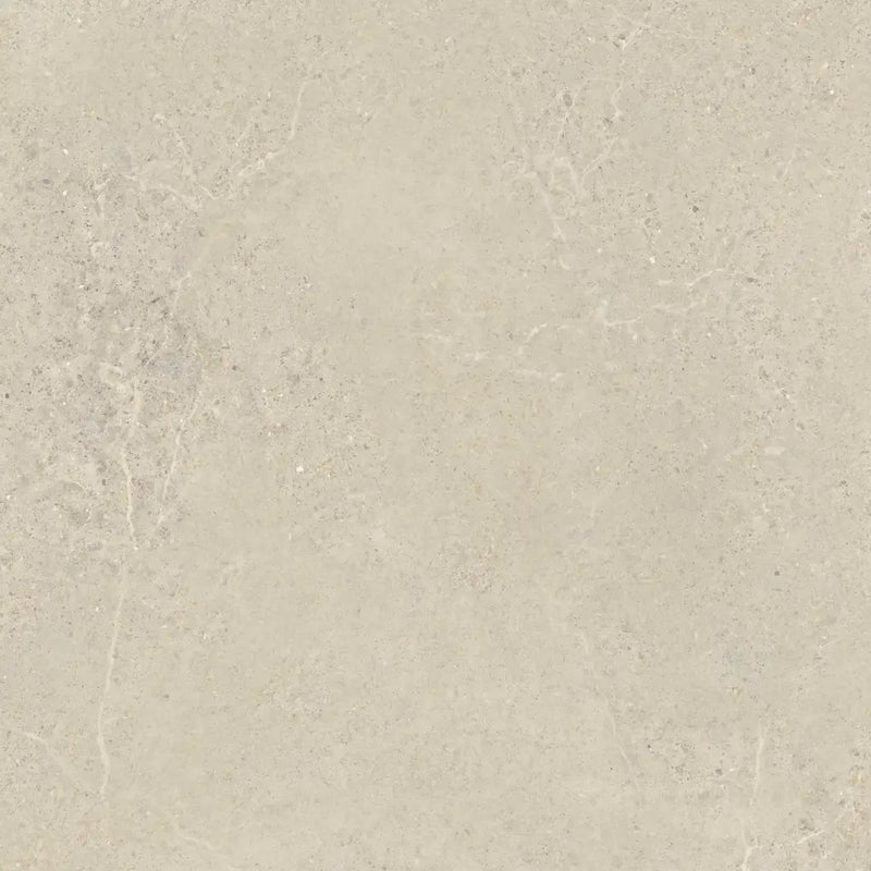 Beige textured Norwich Sand 75x75 surface with mottled patterns en mineral markeringen