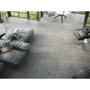 Dark leather sofa with plush cushions from Nover Steel 80x80 rett