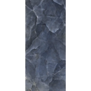 Donkergrijs marmer met wervelende, bewolkte patronen in Onyx Ek Blue pulido 120x280 rett