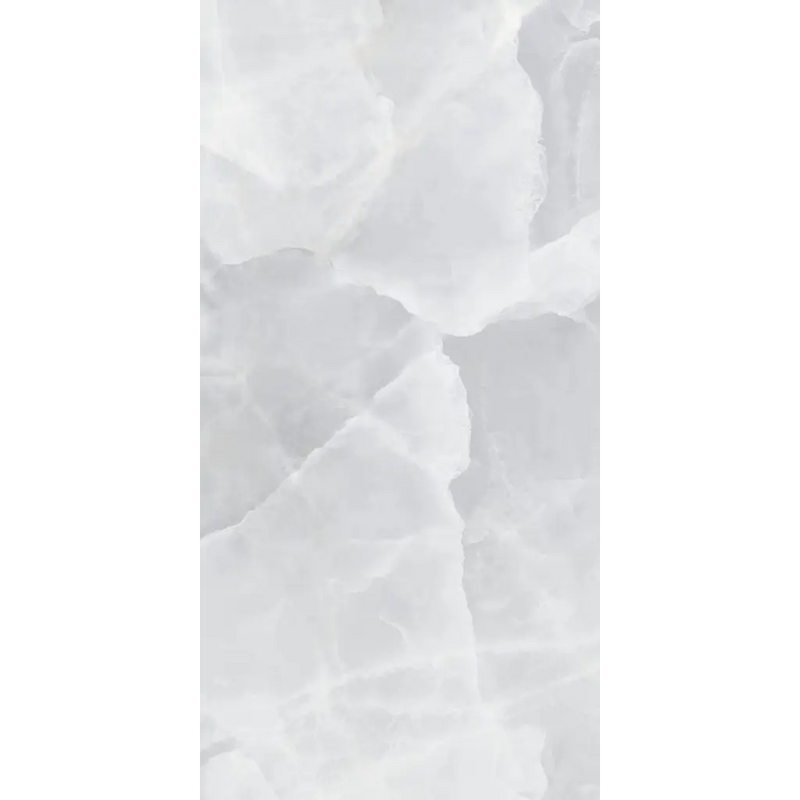 Crumpled white paper met zachte vouwen als achtergrond voor Onyx Ek Grey pulido 60x120 rett