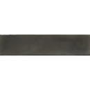 Donkergrijze glanzende keramische tegel Opal Black glans 7,5x30 voor moderne ruimtes