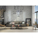 Moderne grijze sofa met decoratieve kussens in Opal Grey glans 7,5x30