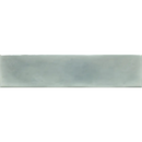 Rectangular keramische tegel met een gedempte saliegroene glazuur, Opal Turquoise Glans