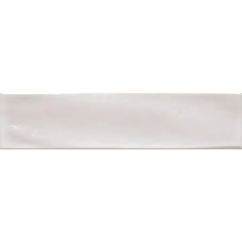 Glanzende witte keramische tegel opal white glans 7,5x30 voor een moderne uitstraling