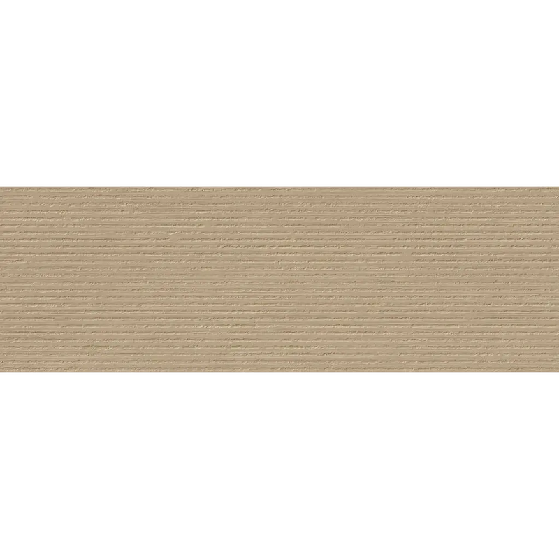 Beige origin sand trace wandtegel 40x120 met horizontale geribbelde structuur en textuur op het oppervlakte