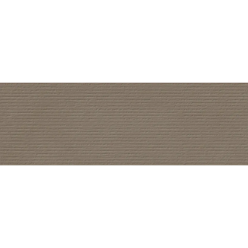 Origine taupe trace wandtegel 40x120 rett met beige gestructureerd oppervlak en horizontale groeven
