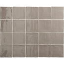 Grijze keramische wandtegels in een gridpatroon van Oud Hollandse Witjes 13x13