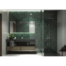 Moderne badkamer met Oud Hollandse Witjes Oud Groen 13x13 en drijvende wastafel