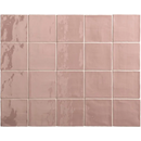 Roze keramische wandtegels in grid met Oud Hollandse Witjes 13x13 voor een stijlvolle look