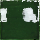 Dark green ceramic tile oud hollandse witjes smaragdgroen 13x13 with glossy finish and irregular white patches