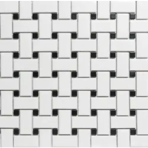 PABW140925 wit zwart mat keramische tegels, wit zwart mat design, zwart wit tegels