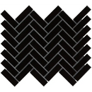 Black glossy herringbone tile mosaic voor PAHG915 Black Glossy badkamer of muur