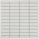 White matt mosaic tegel met gestapelde horizontale patroon voor PARM140 White Matt