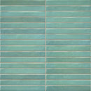 Pencil Kromo Sage mozaiektegel 35x35cm met turquoise tegels