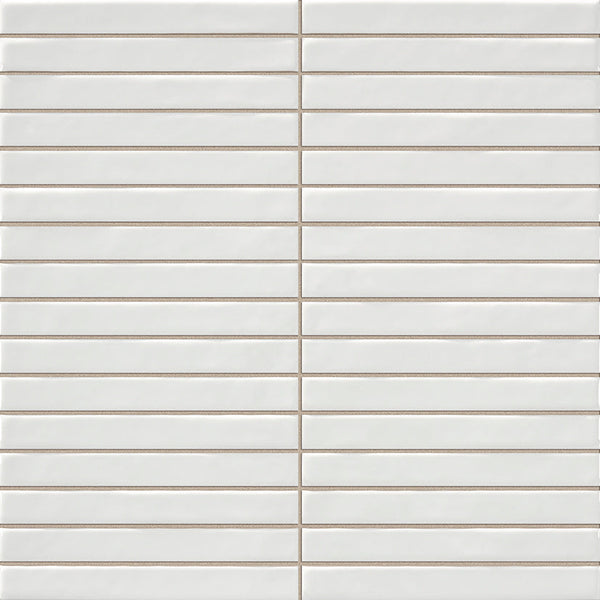 Pencil Kromo White mozaiektegel 35x35cm