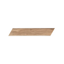 Houten plank in parallelogramvorm voor Plein Air Nut Chevron 7,5x45, perfect voor luchtmoer schilderen