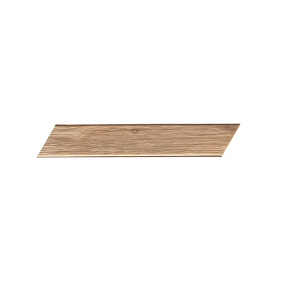 Houten plank in parallelogramvorm voor Plein Air Nut Chevron 7,5x45, perfect voor luchtmoer schilderen