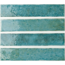 Turquoise keramische tegel Potters Azur 5x25 uit een prachtige collectie met artisanale glans