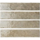 Weerbare beige keramische subway tegels met glanzend, textuur oppervlak van Potters Fossil