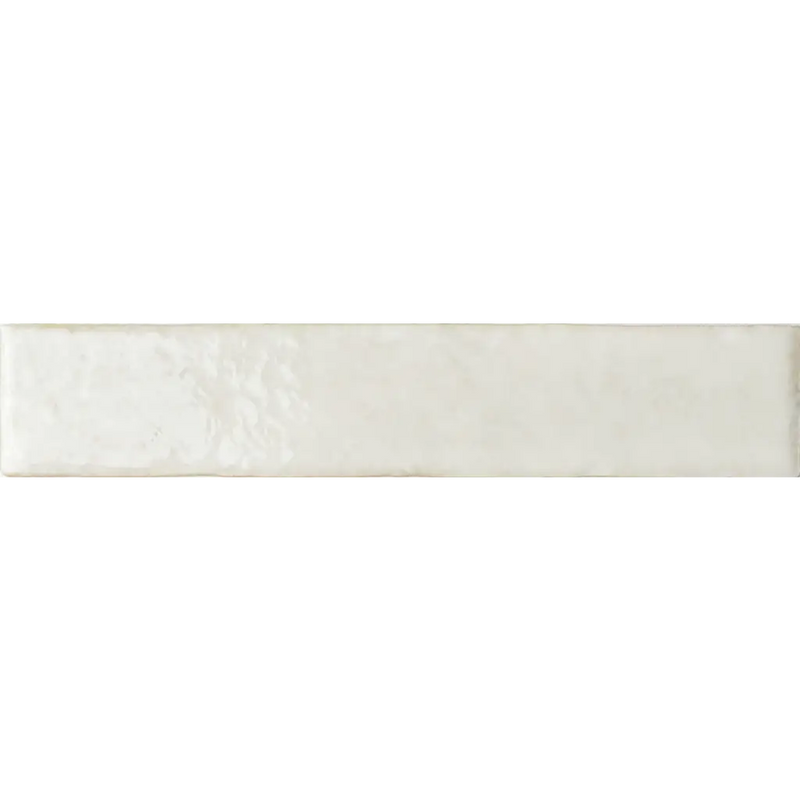 Witte keramische tegel met glanzende afwerking uit de Potters serie 5x25