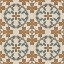 Herhaalend bruin hartvormig bladpatroon op beige voor een prachtige sfeer creëren