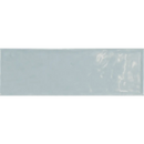 Rectangular keramische tegel in premium Countri Ash Blue 6,5x20 glans, frosted glass look