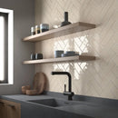 Matte zwarte kraan met minimalistisch design bij Premium Countri Ivori 6,5x20 glans