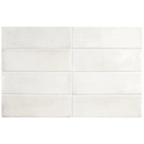 Witte keramische subway tegels in horizontale rijen van Premium Koko White 5x15 glans