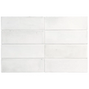 Wit papier met horizontale vouwen op Premium Koko White 5x15 mat